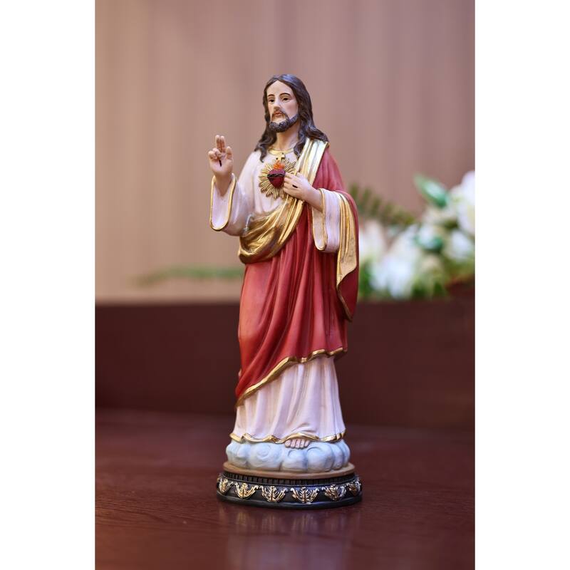 Sacred Heart of Jesus Standing Figurine - 12"