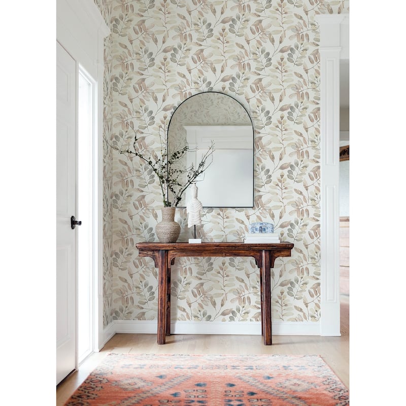 Chesapeake Pinnate Salmon Leaves Wallpaper