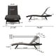 preview thumbnail 25 of 187, Salem Outdoor Wicker Adjustable Chaise Lounge with Cushion by Christopher Knight Home