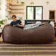 preview thumbnail 35 of 49, Jaxx 7ft Oversized Bean Bag Couch – Extra Large 3-Seat Floor Sofa with Washable Cover Play Rooms, Living Rooms & Basements