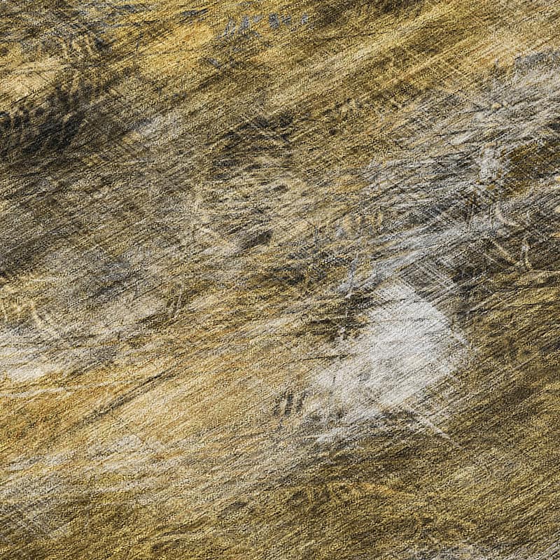 Machine Washable Indoor/ Outdoor Chantille Abstract Imprints Rug