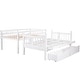 preview thumbnail 8 of 7, Twin over Full Bunk Bed with Drawers, Staircase, and Convertible Daybed Option