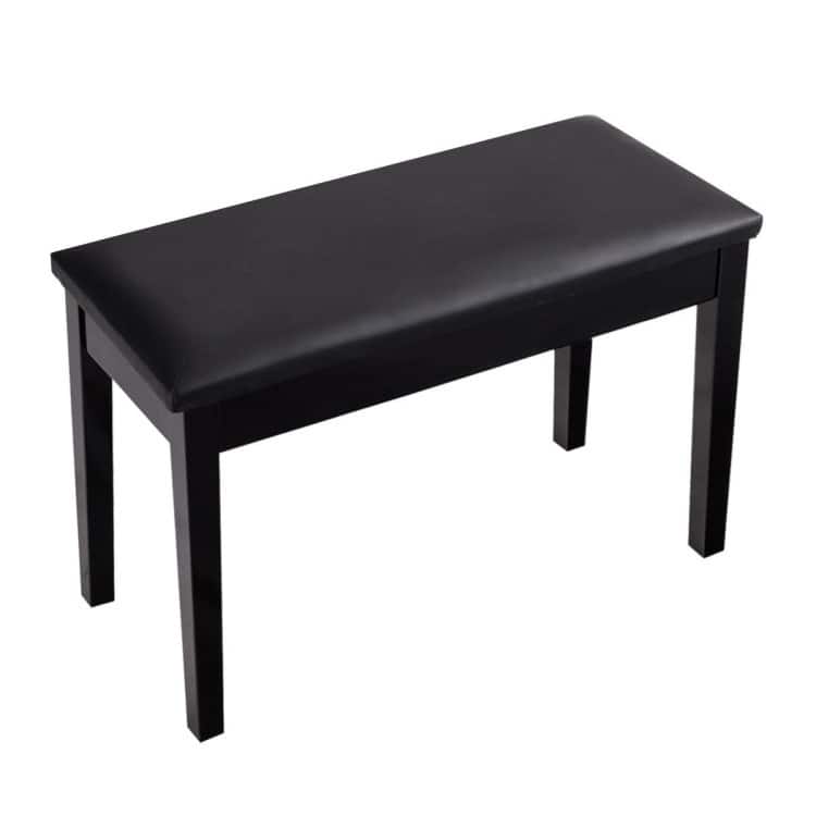 Solid Wood PU Leather Padded Piano Bench Keyboard Seat - 29.5" x 14" x 19.5" (L x W x H)