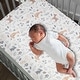 preview thumbnail 2 of 3, Bedtime Originals Deer Park White/Gray Woodland Animals Baby Fitted Crib Sheet