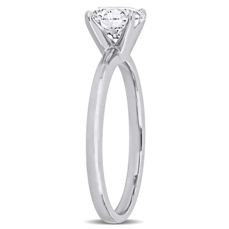 1ct TDW Lab-Grown Diamond Solitaire Ring 14k White Gold