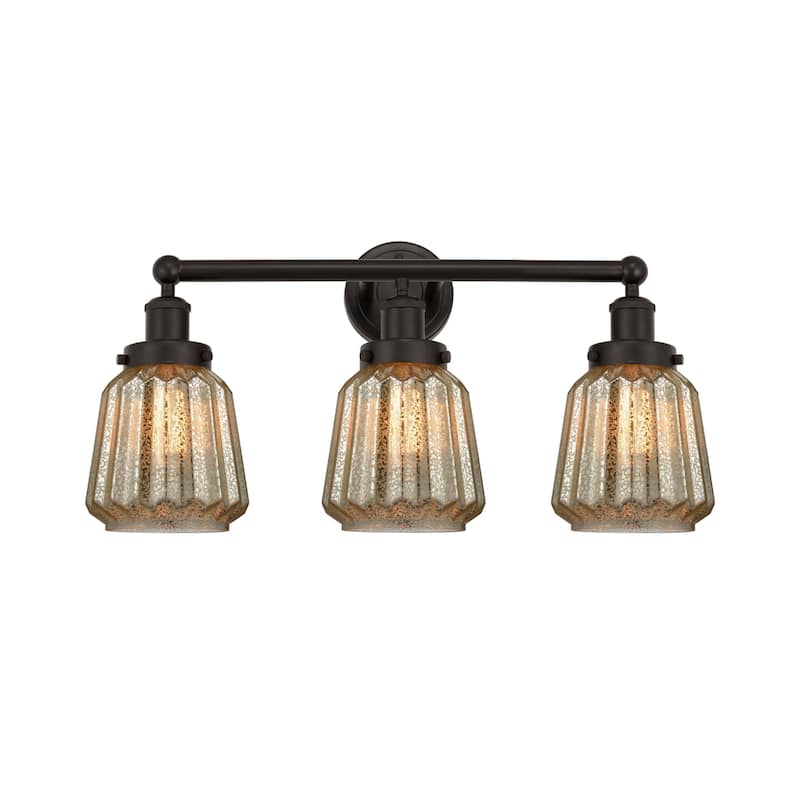 Innovations Lighting 616-3W-10-25 Chatham Vanity Chatham 3 Light 25" - Oil Rubbed Bronze / Clear