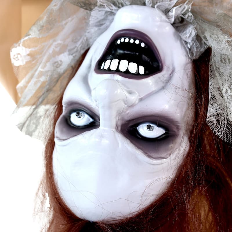 Haunted Hill Farm Haunted Hill Farm 3.4 ft. Touch-Activated Animated Possessed Backbend Lady Halloween Animatronic - Multi