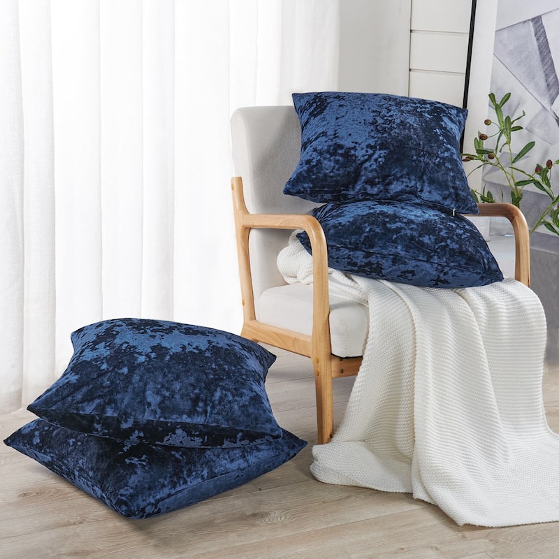 Rancho Crushed Velvet Throw Pillow Cover Set, NO INSERT