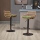 preview thumbnail 18 of 19, 2Pcs Swivel Bar Stools With Footrest, Metal Frame, Up To 250 Lbs Load Bearing Capacity Retro Adjustable Height 35.04" To 42.9" Green