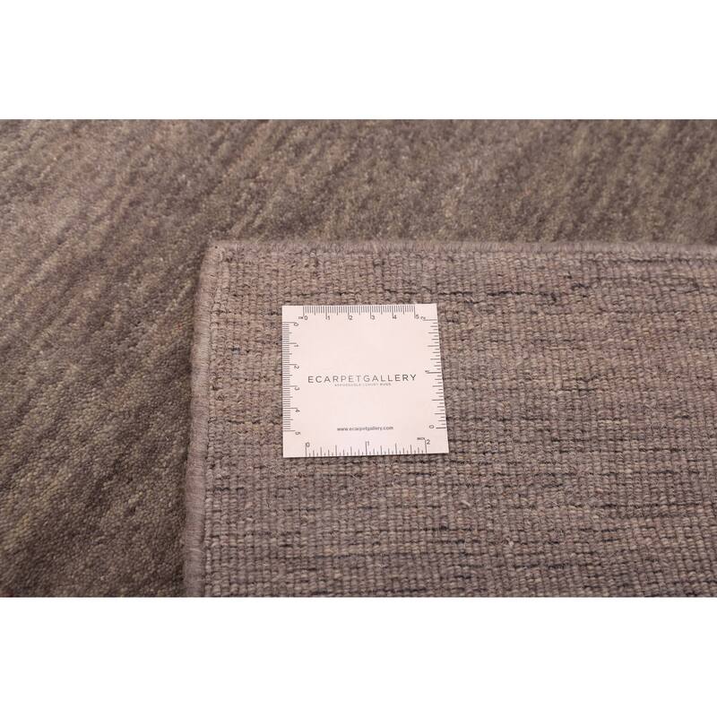 ECARPETGALLERY Hand Loomed Kashkuli Gabbeh Grey Wool Rug - 5'1 x 7'10
