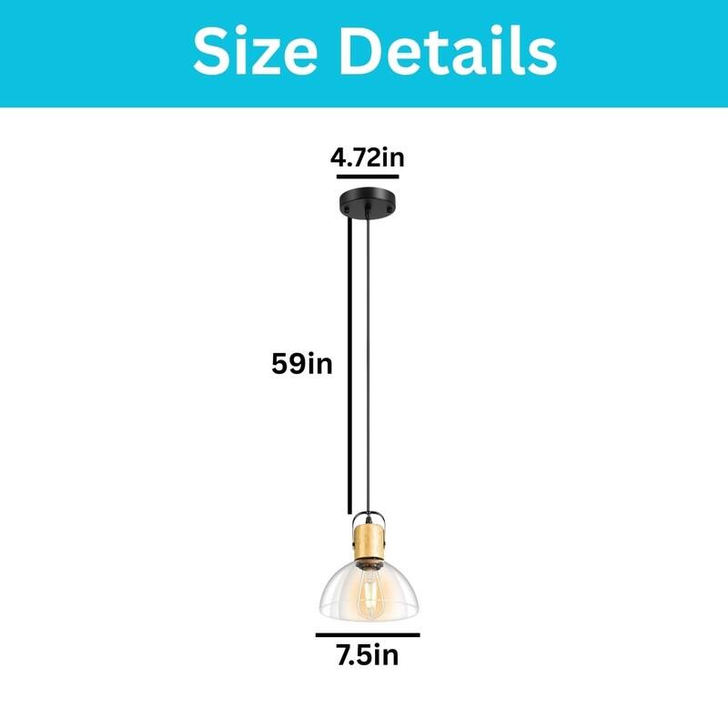 2 Pack bulbs light black indoor lighting metal pendant light