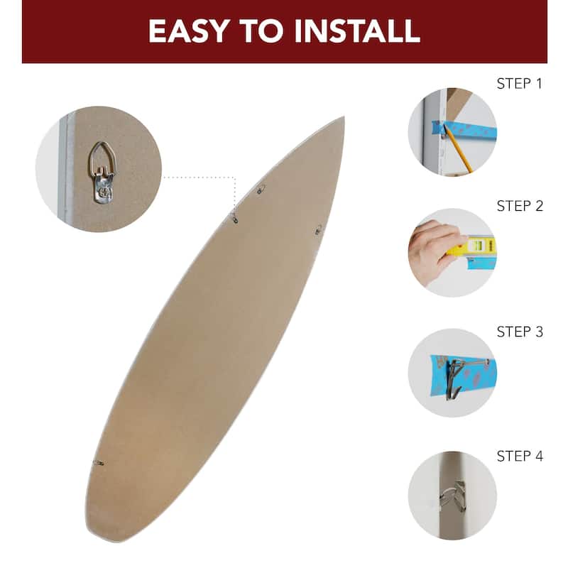 Licensed Corona Brown Wood Tones Surfboard Plaque Wall Sign - 60"x15"