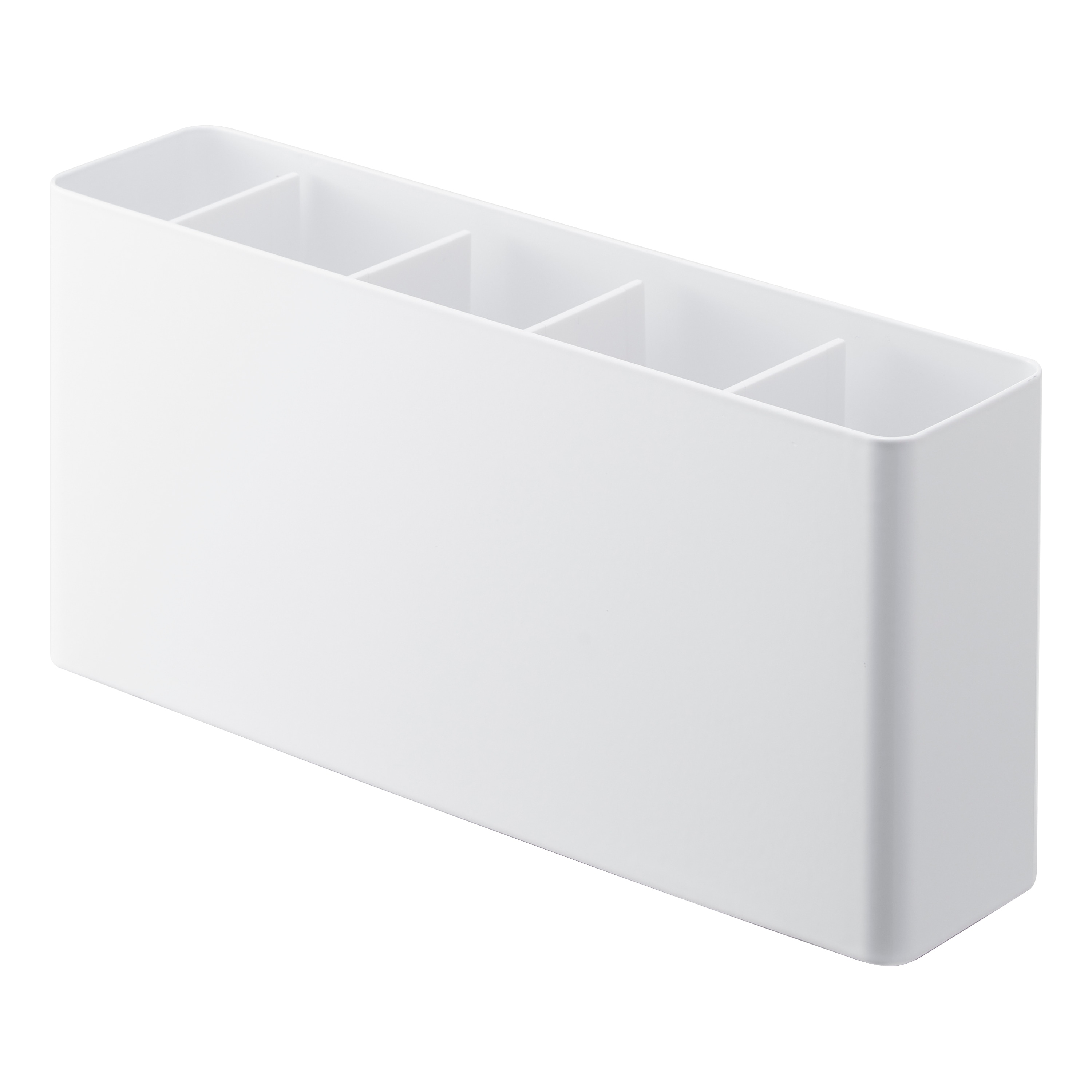 Yamazaki Home Utensil and Thin Cutting Board Holder, Steel, Utensil Holder - L 2.68 x W 11.81 x H 5.63 inches