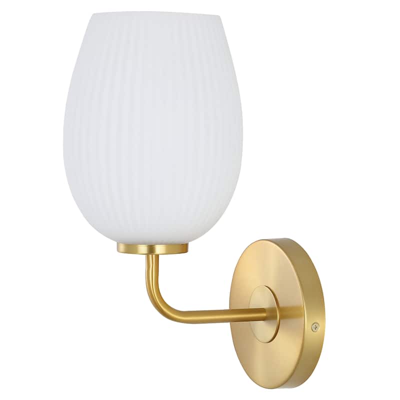 SAFAVIEH Lighting Idina Wall Sconce - 8" W x 6" D x 13" H