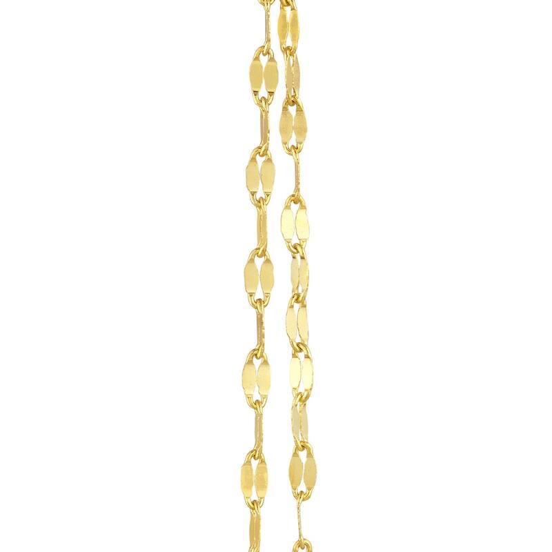 Curata 14k Yellow Gold Bead Stud Earrings with Hammered Mariner Dangle
