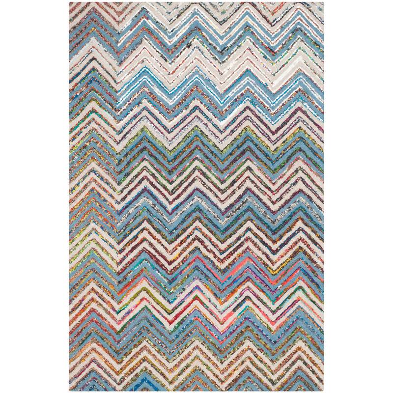 SAFAVIEH Handmade Nantucket Ynes Contemporary Cotton Rug