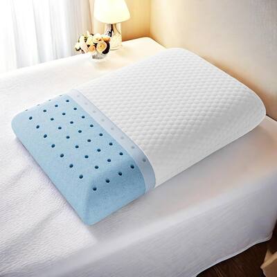 Bed Pillows Set of 2 / 1 - Memory Foam Pillow Down Alternative Bedding Gel Cooling Pillow for Back, Stomach or Side Sleepers