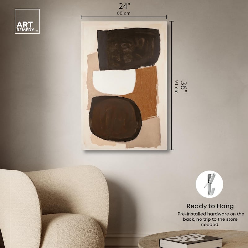 Asymmetrical Balance II Canvas by Art Remedy, Gallery Wrapped