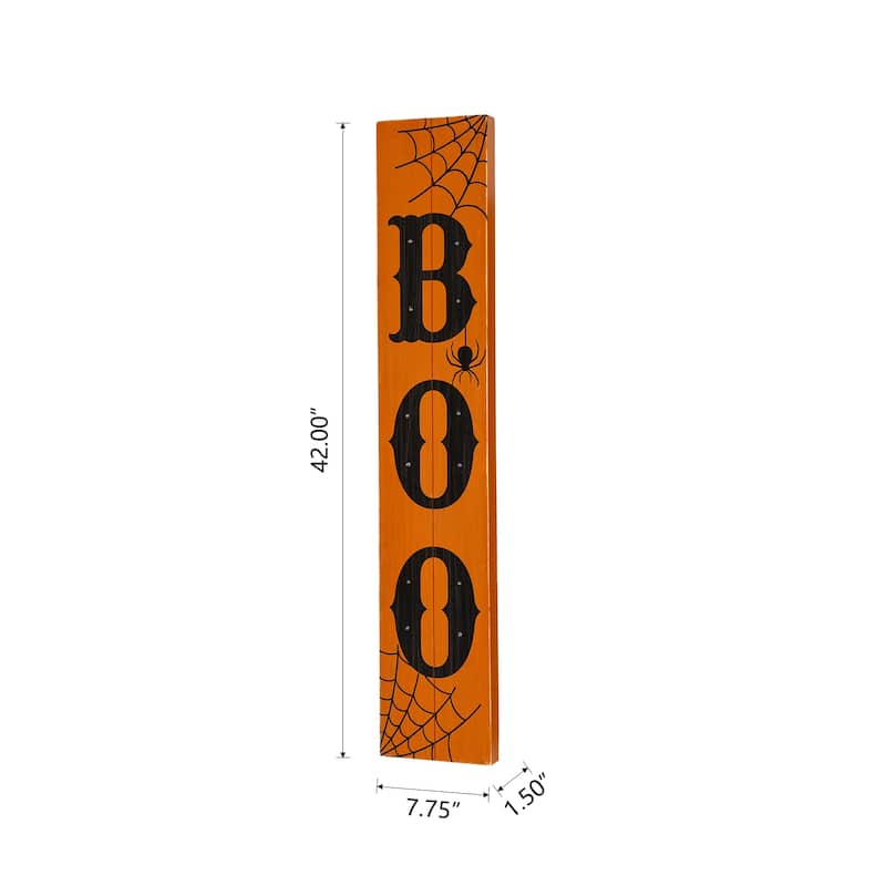 Glitzhome Halloween Wooden Porch Sign Decor