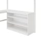 preview thumbnail 13 of 55, Multifunctional Full Size Wooden Loft Bed with Shelves & Desk