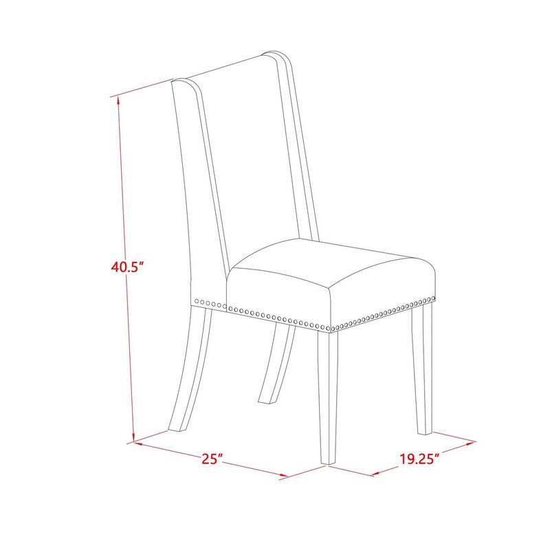5-Piece Rectangular Dinette Set - Dining Table with 4 Kitchen Chairs - 72