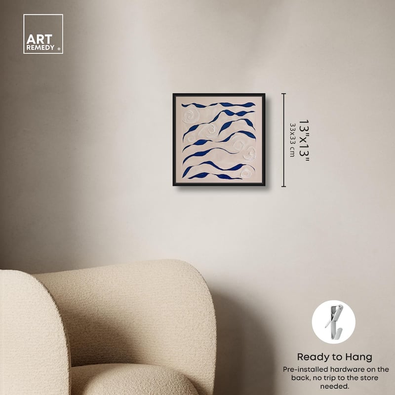 Acrylic Waves Canvas by Art Remedy