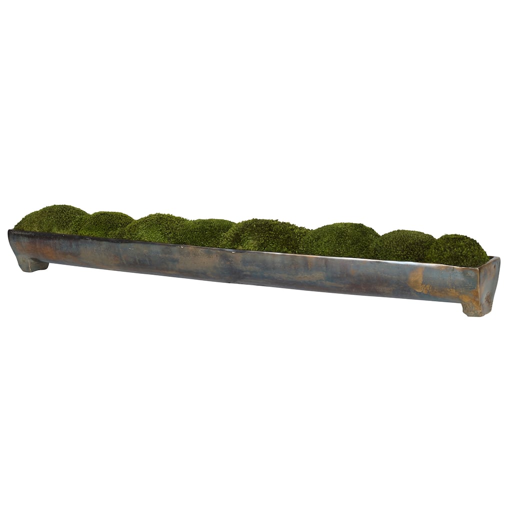 Uttermost Canal Moss Centerpiece - 5 x 34 x 3