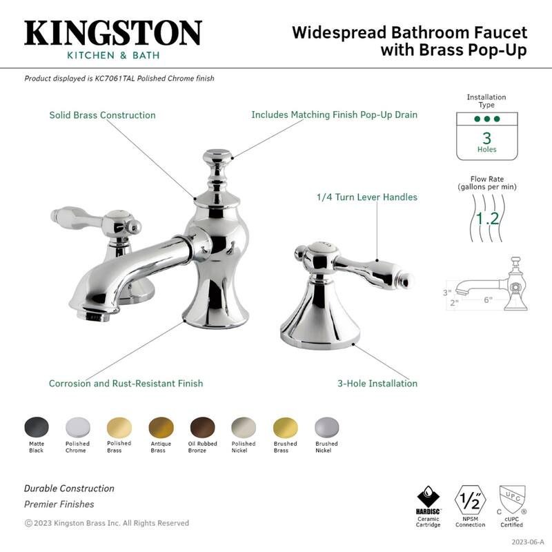 Tudor 8 in. Widespread Bathroom Faucet