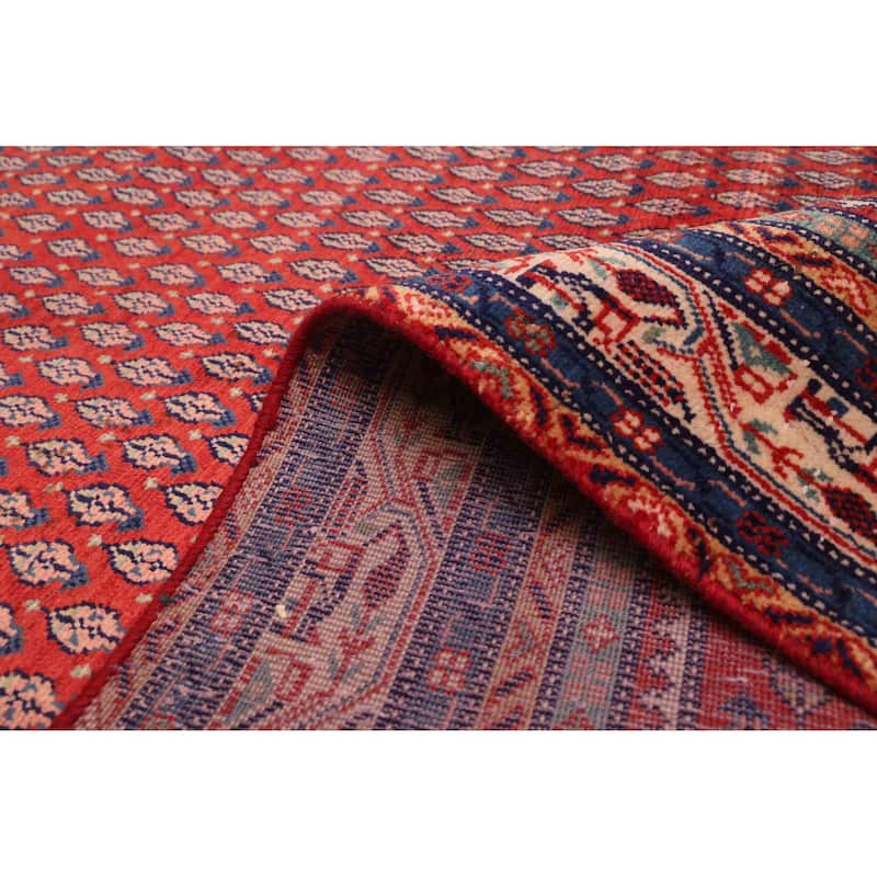 ECARPETGALLERY Hand-knotted Andelz Red Wool Rug - 6'3 x 9'9