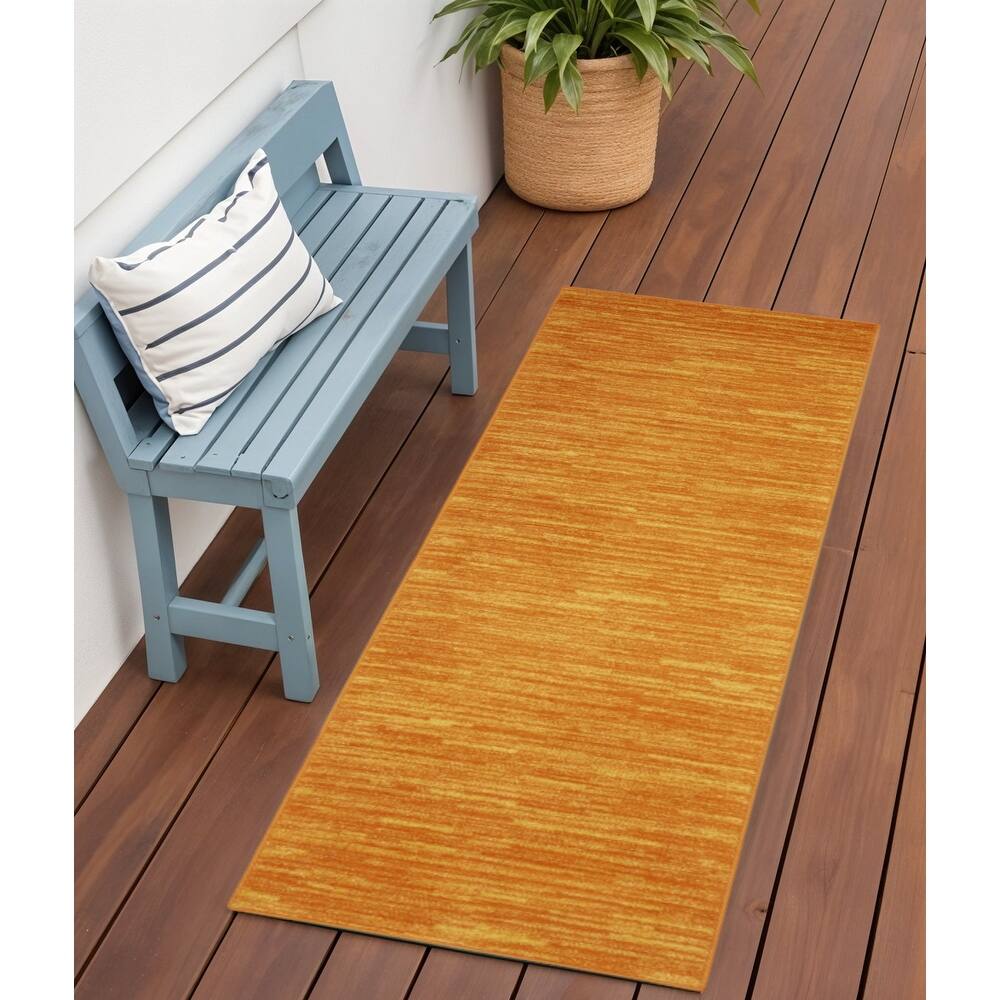 HomeRoots Contemporary Runner Outdoor Rug - 2' x 6'