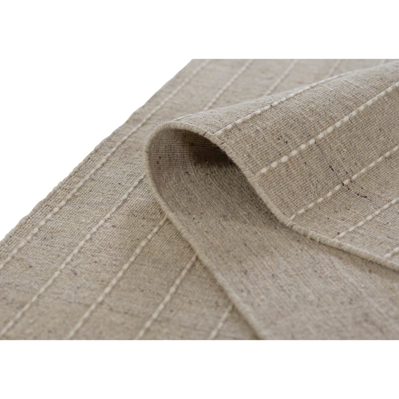 Momeni Oliver Hand Loomed Wool Blended Striped Area Rug