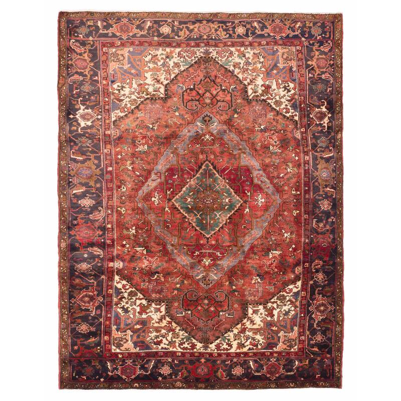 ECARPETGALLERY Hand-knotted Sarabi Dark Copper Wool Rug - 7'11 x 10'10