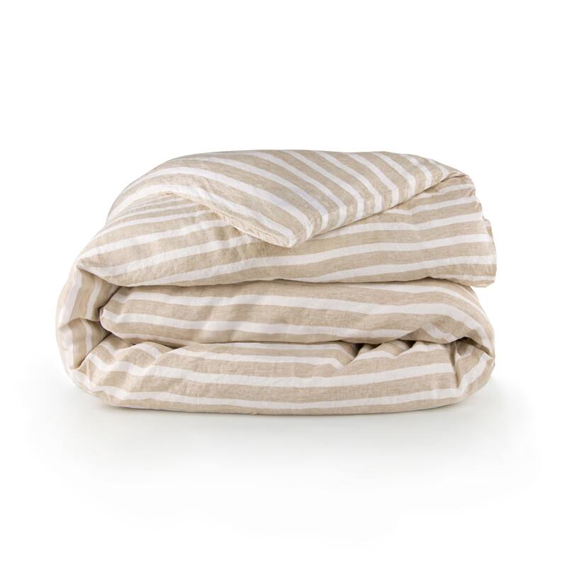 100% French Linen Duvet Cover by BOKSER HOME