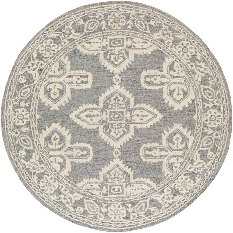 Livabliss Lisbet Handmade Boho Medallion Wool Area Rug