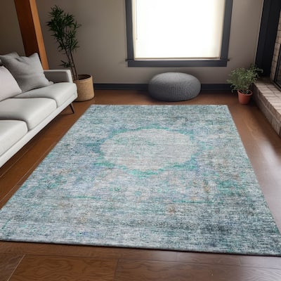 Premium Washable Super Soft Distressed Traditional Mayfield Rug