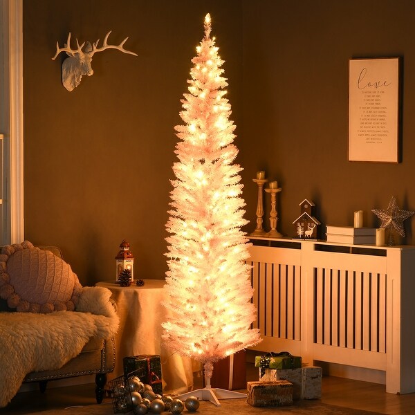 White pre lit christmas tree 7ft on sale
