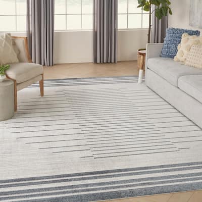 Nourison Astra Machine Washable Striated Area Rug