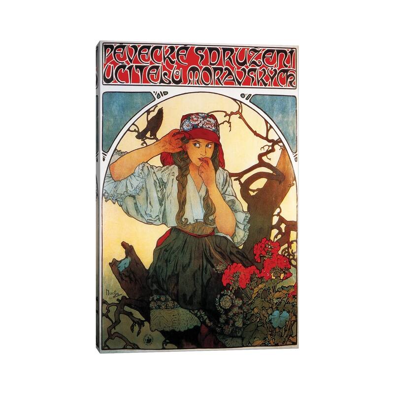 iCanvas "Moravian Teachers' Choir, 1911" by Alphonse Mucha Canvas Print