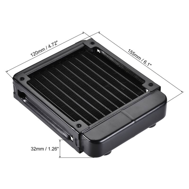 Water Cooling Radiator for PC CPU with Aluminum Tube - Overstock - 36296529