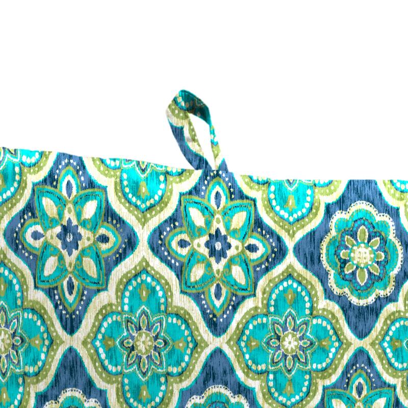 21" x 44" Outdoor Chair Cushion with Ties and Loop - 44'' L x 21'' W x 3.5'' H