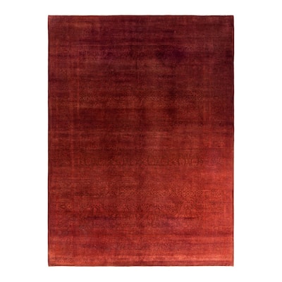 Fine Vibrance One-of-a-Kind Hand-Knotted Area Rug - Pink, 9' 4" x 11' 10" - 9' 4" x 11' 10"