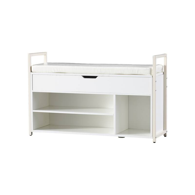 39"Shoe Storage Bench with Cushion