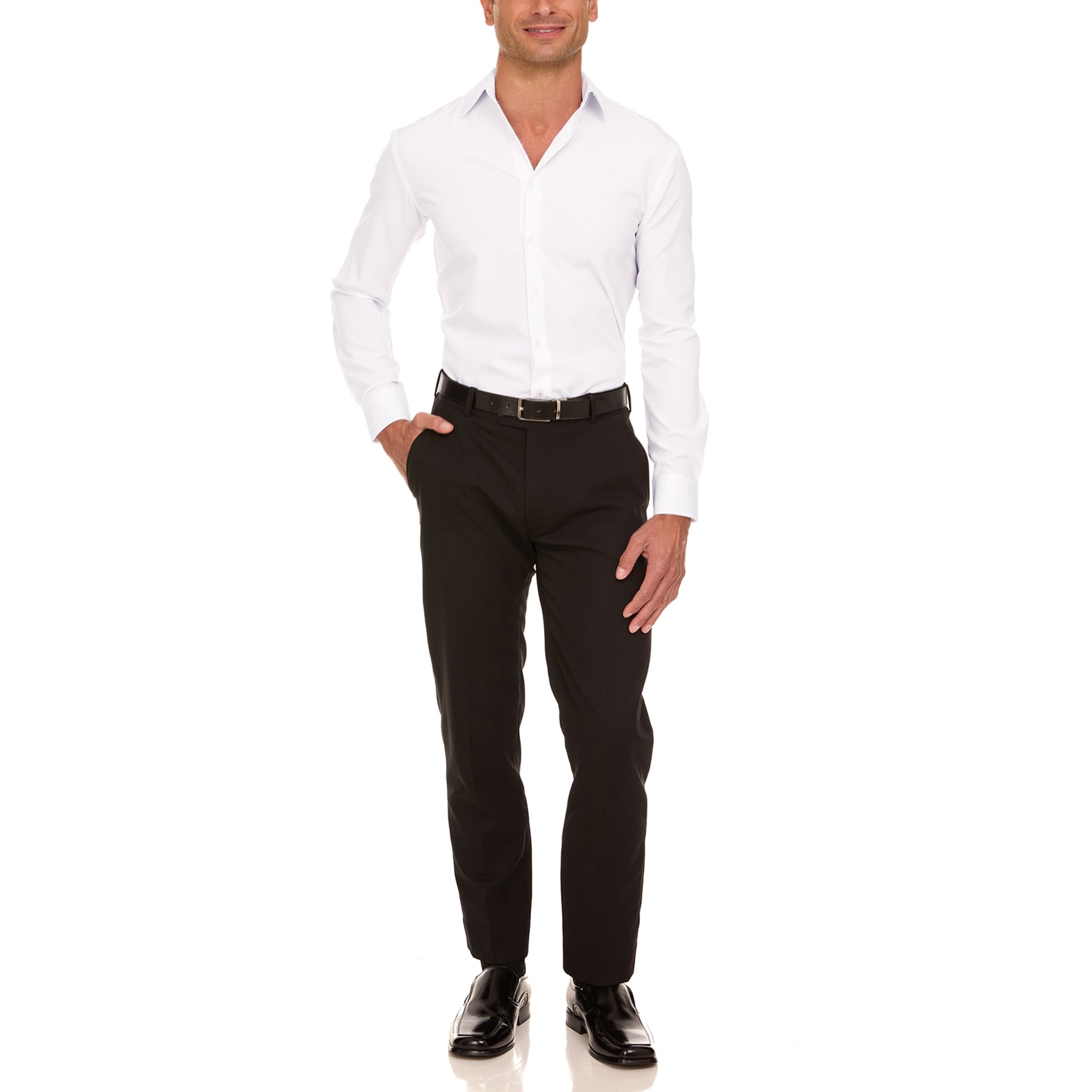 nautica white dress shirt Men's Wrinkle-Resistant Performance - Slim Fit - MT 34/35 Off White 4xl White Dress