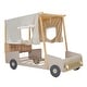 preview thumbnail 9 of 13, Wood Car Bed with LED Lights and Pillow, Twin Size, Natural Finish