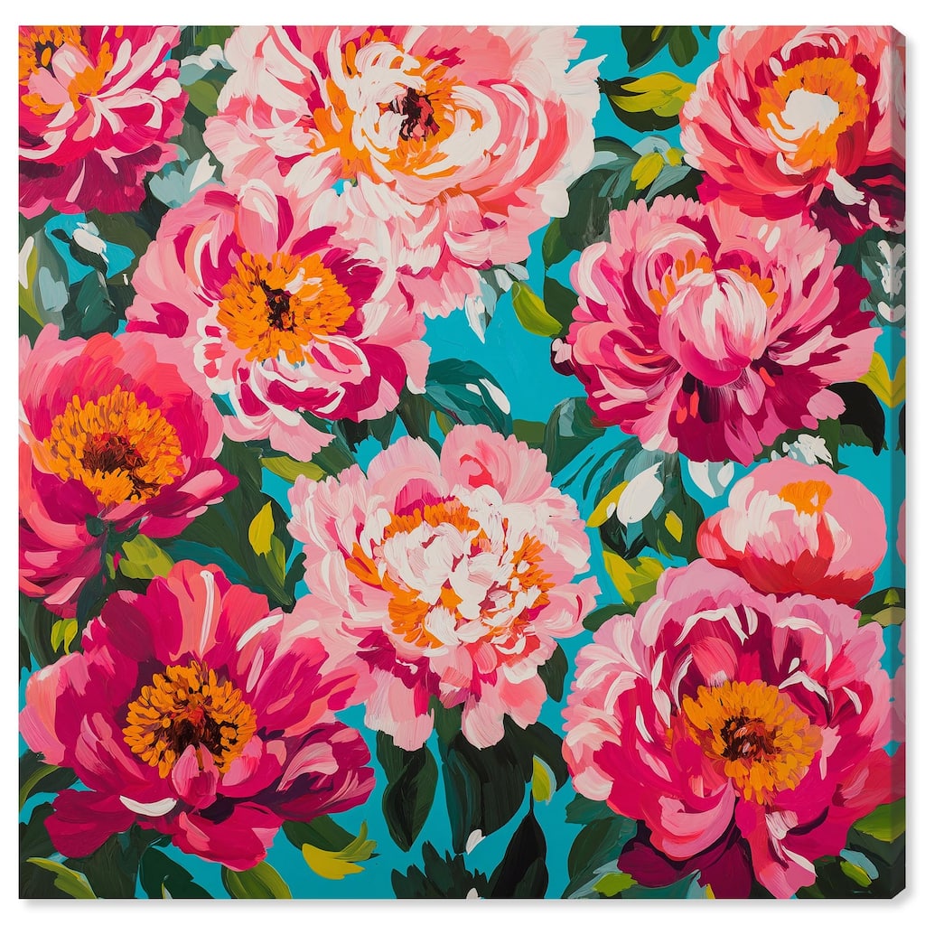 Maximalist Bloom Canvas by Art Remedy, Gallery Wrapped