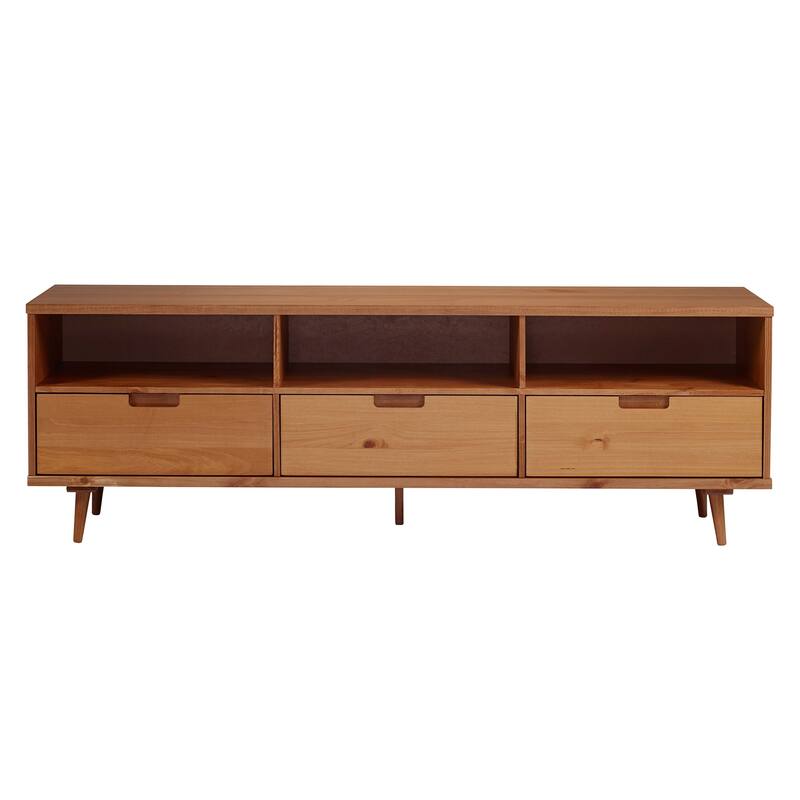 Middlebrook Alby 70-inch Mid-Century Solid Wood TV Stand