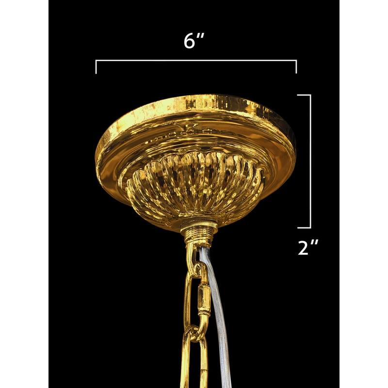 Crystal Chandelier 40" Wide 18-Lights Gold