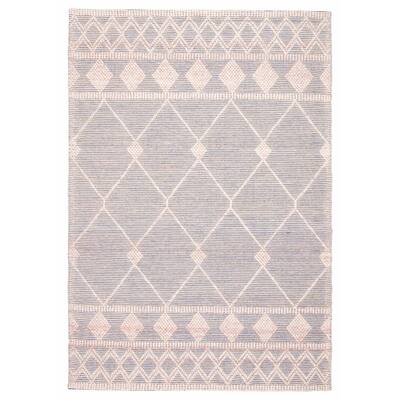 ECARPETGALLERY Braid weave Sienna Pink Wool Rug - 5'2 x 8'5