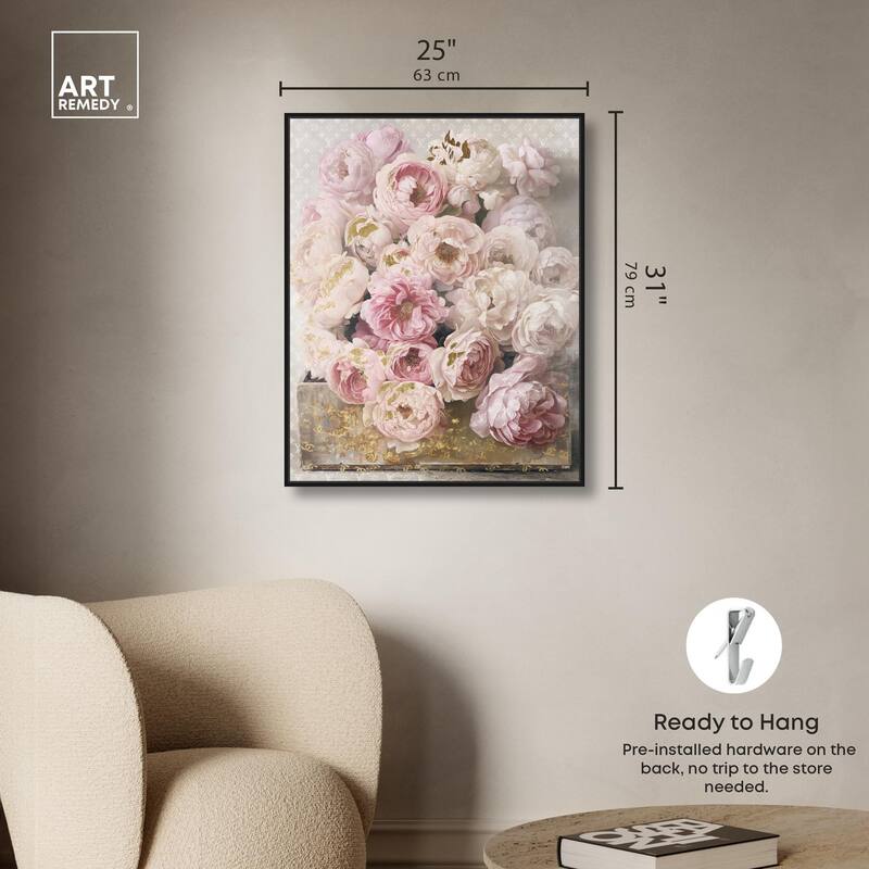 Beautiful Glam Floral Case Canvas by Art Remedy