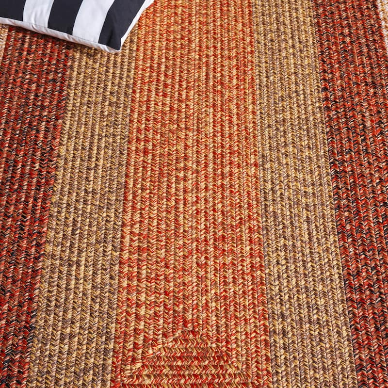 SAFAVIEH Handmade Braided Ecenur Indoor/Outdoor Machine Washable Rug